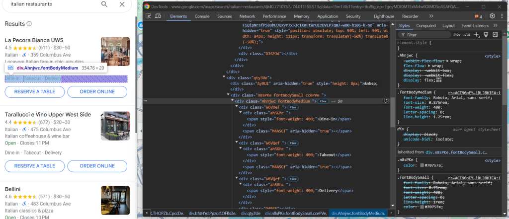 Python Google Maps - %E6%8A%93%E5%8F%96%E5%85%83%E7%B4%A0%E4%B8%AD%E7%9A%84%E6%A0%87%E7%AD%BE 