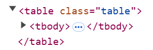 目标网页 HTML 代码中的表格 class