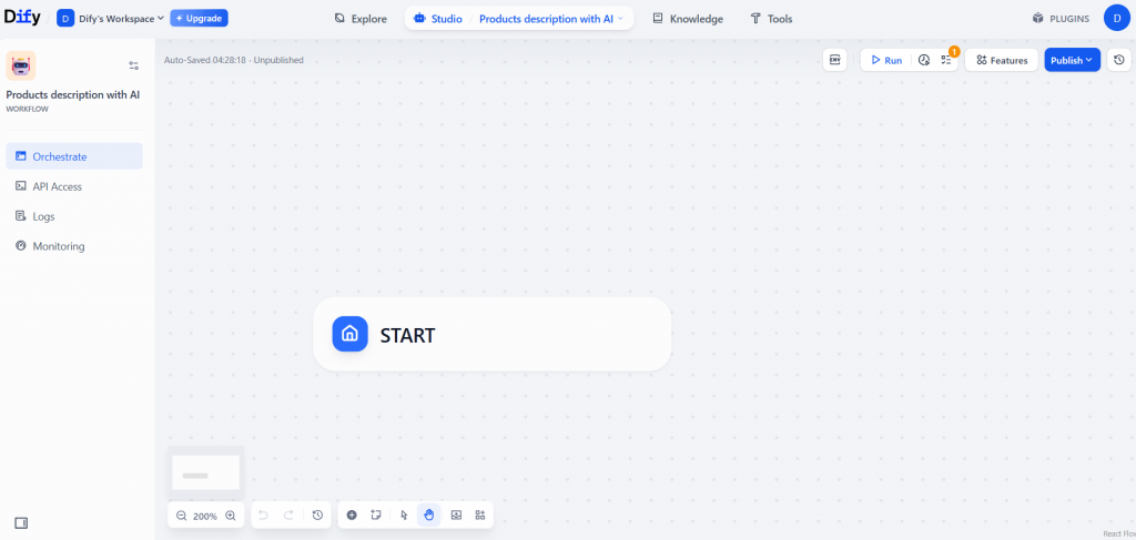使用 Dify 的新工作流程