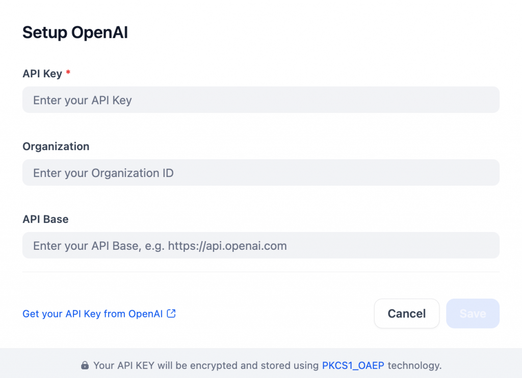 设置 OpenAI API 密钥