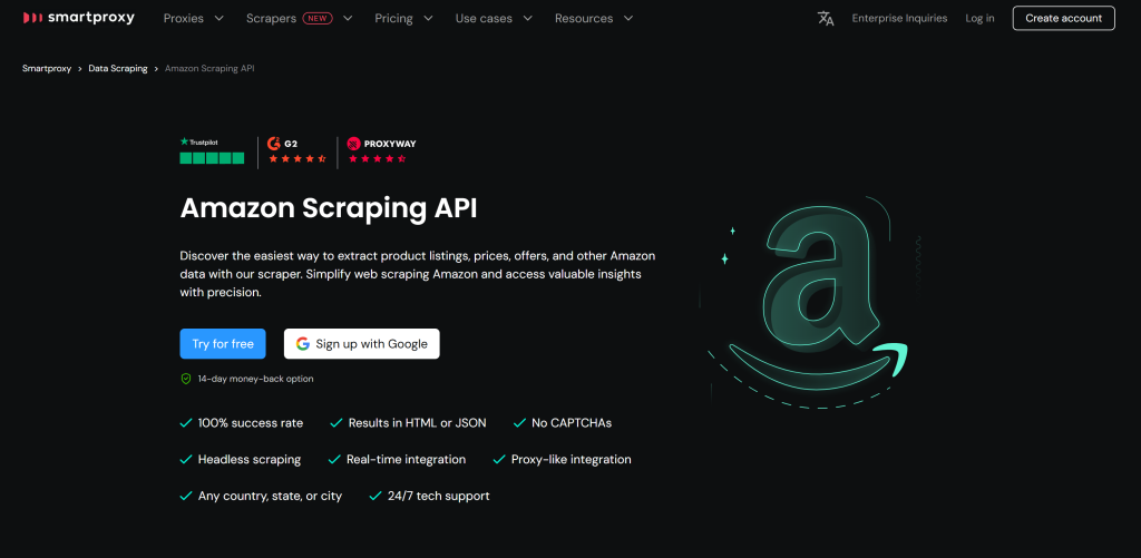 Smartproxy's Amazon Scraping API