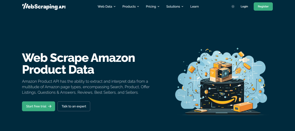 WebScrapingAPI 的网络抓取亚马逊产品数据服务