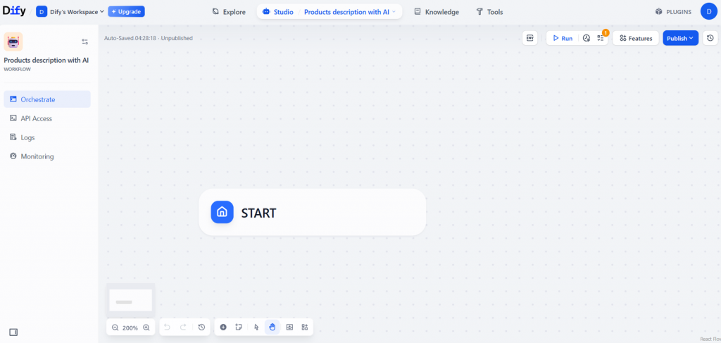 使用 Dify 的新工作流程