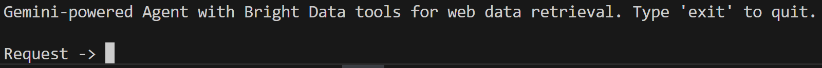 终端中打印的代理 REPL