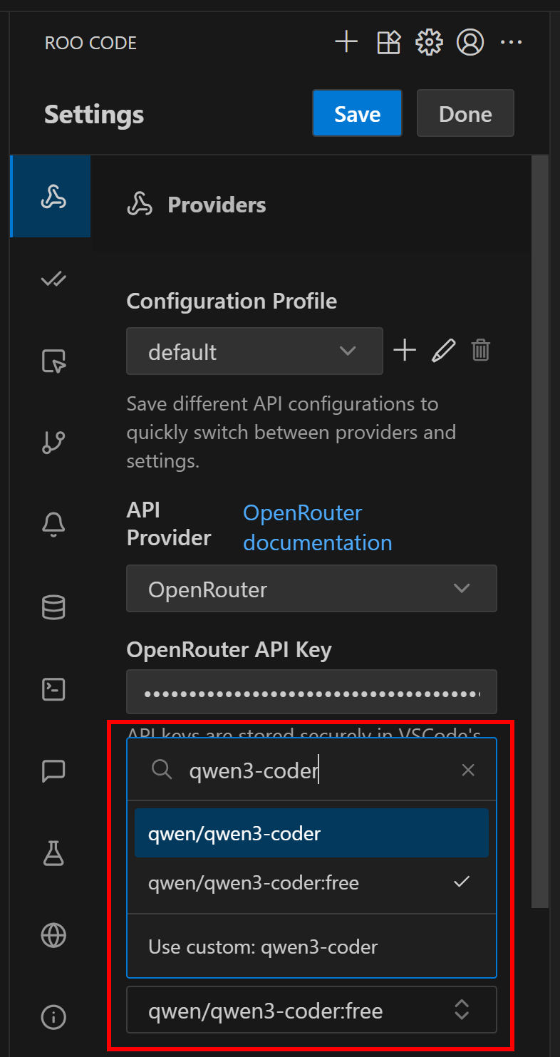 在 Roo Code 中集成不同模型