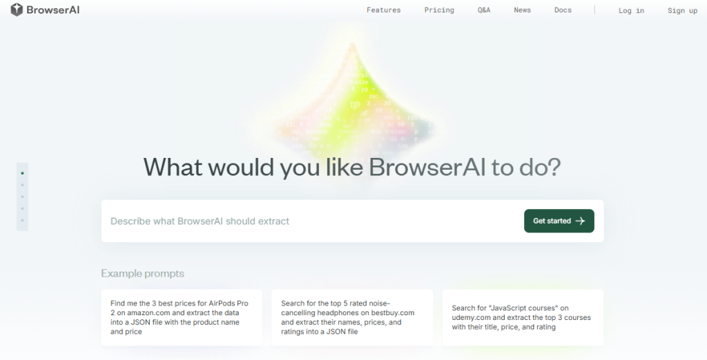 BrowserAI website