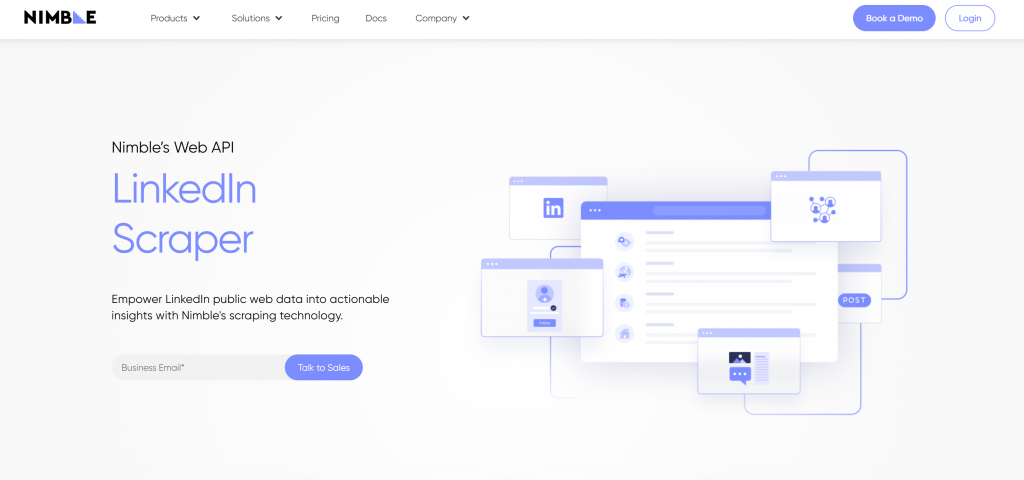 Nimble 的 LinkedIn 抓取器