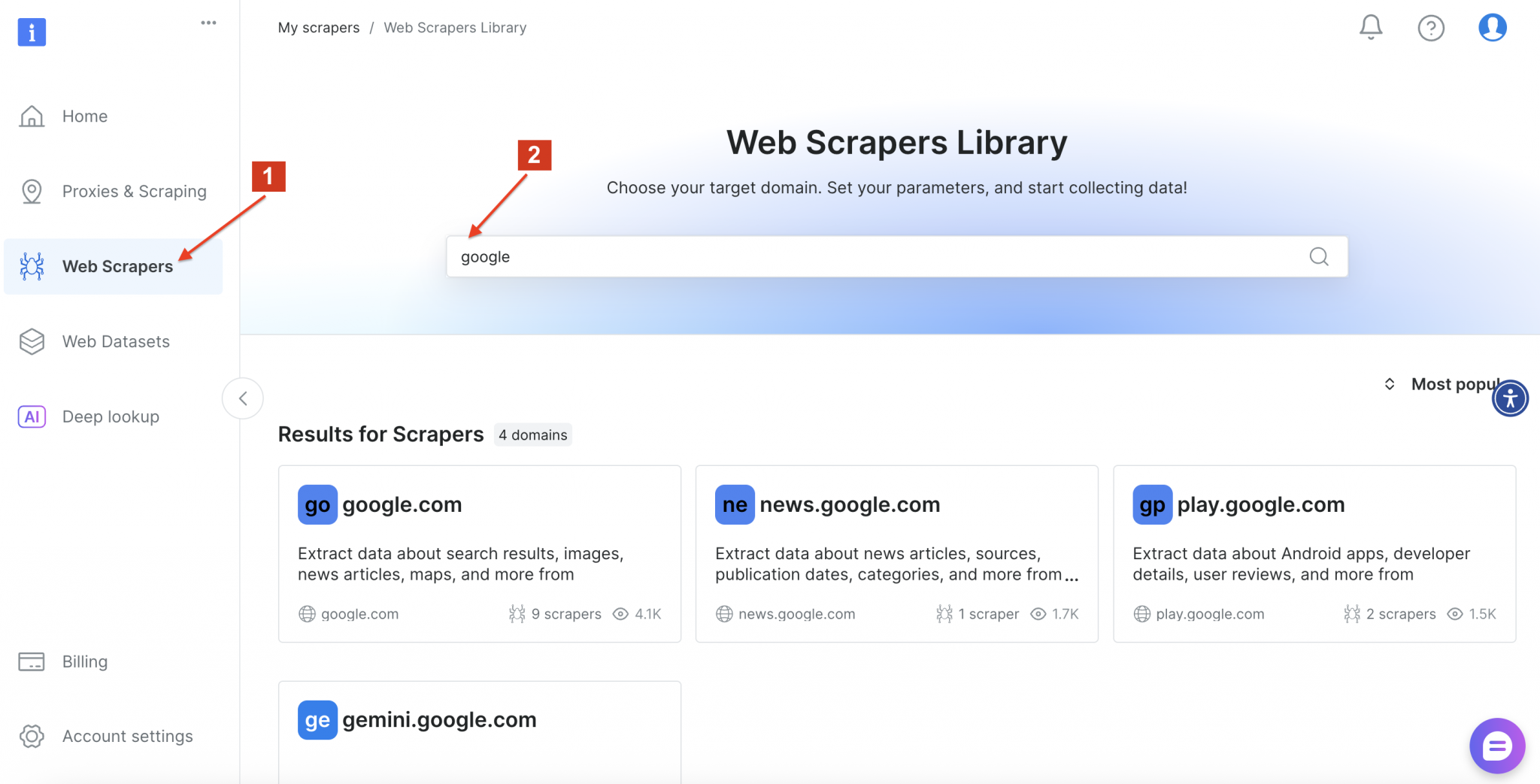 Bright Data Web 抓取器库
