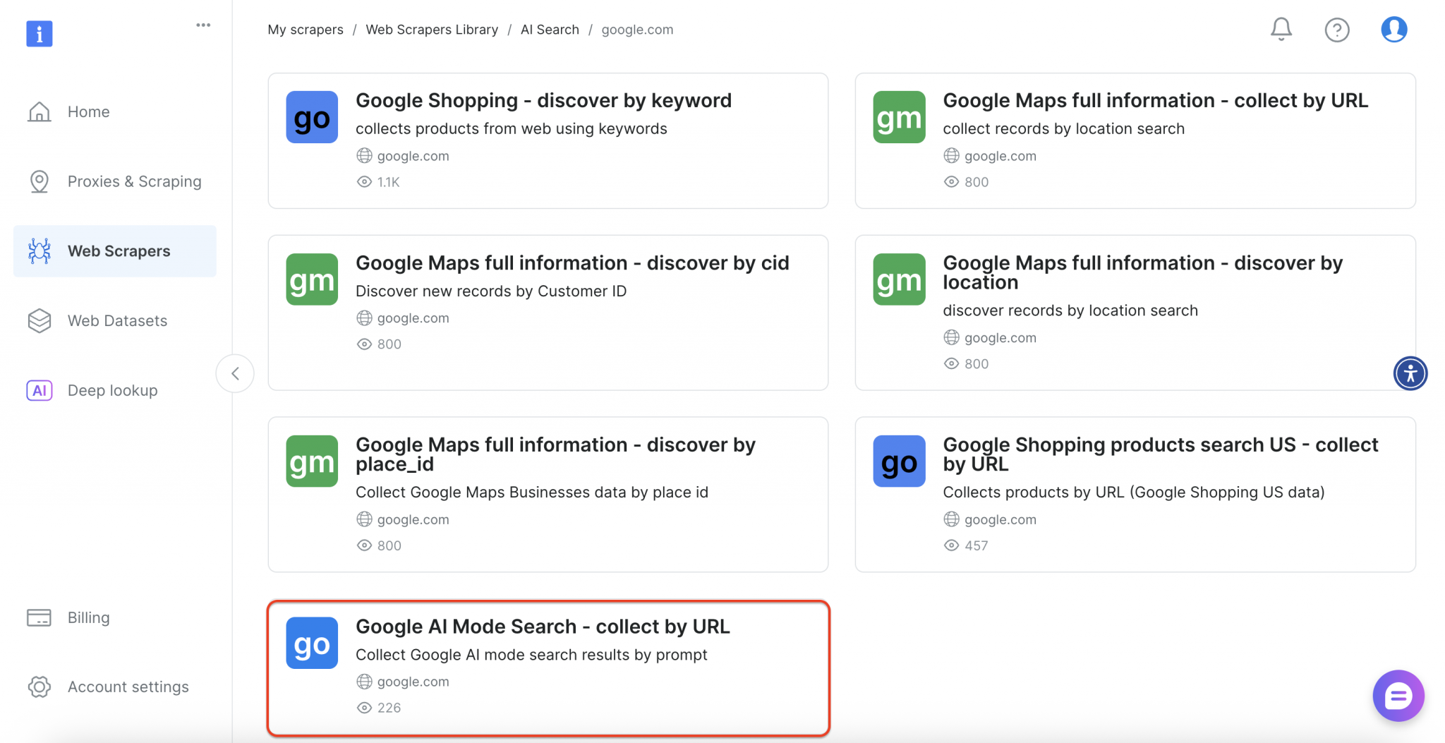 Bright Data 的 Google AI 模式抓取器