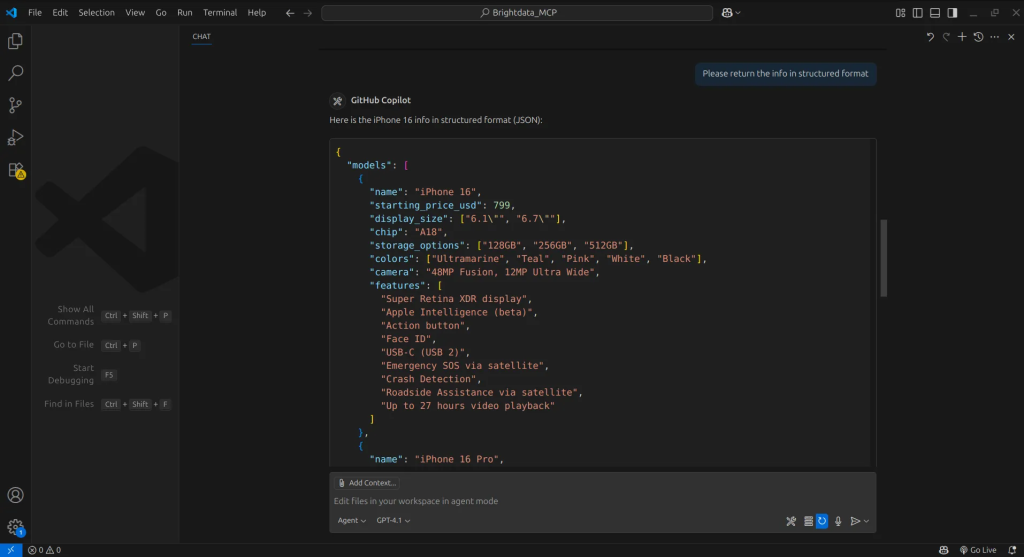 最终的 JSON