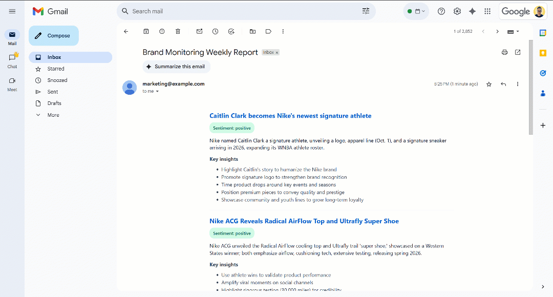 滚动查看生成的 HTML 报告
