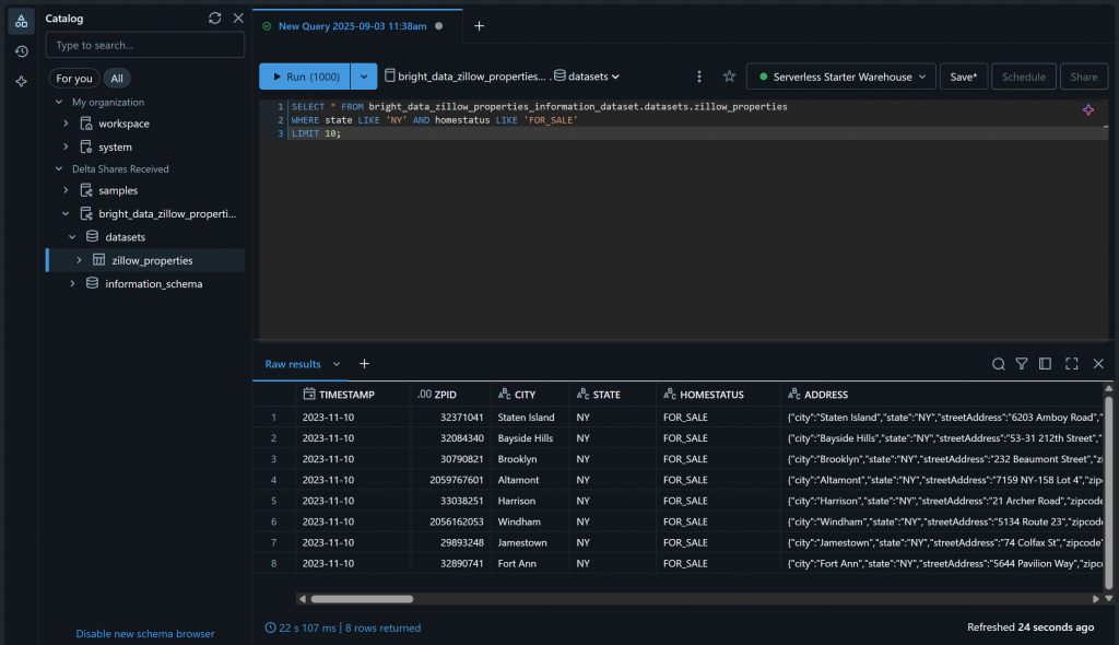 该 SQL 查询生成的结果