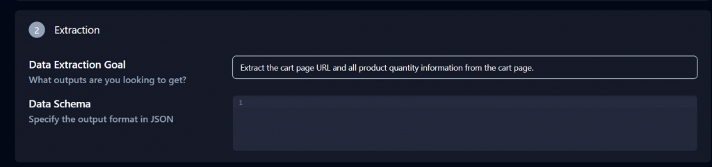 添加数据提取目标