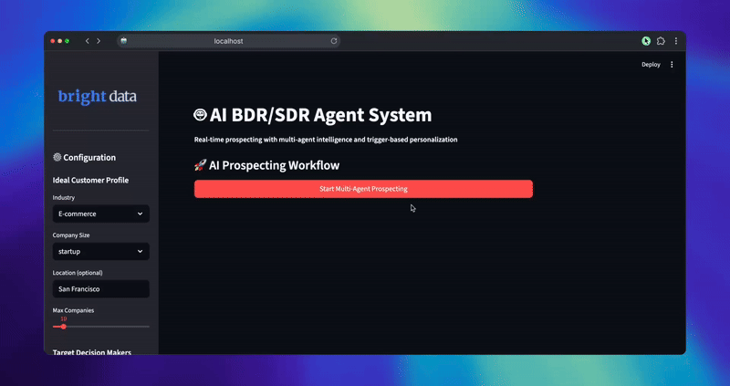SDR 智能体演示