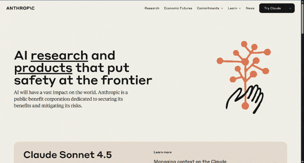 Anthropic 首页