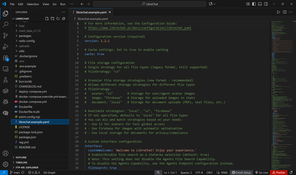 项目仓库中的 librechat.example.yaml 文件