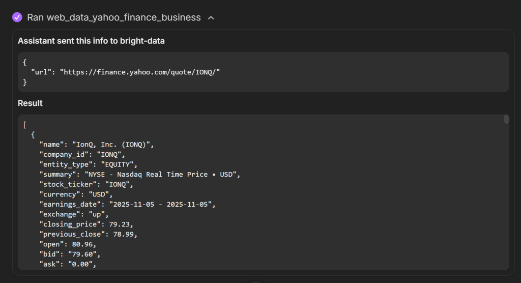 web_data_yahoo_finance_business 工具返回的数据