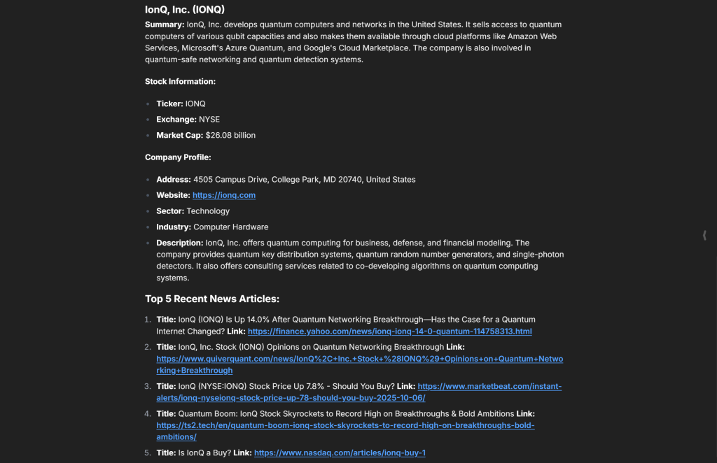 AI 生成的最终报告