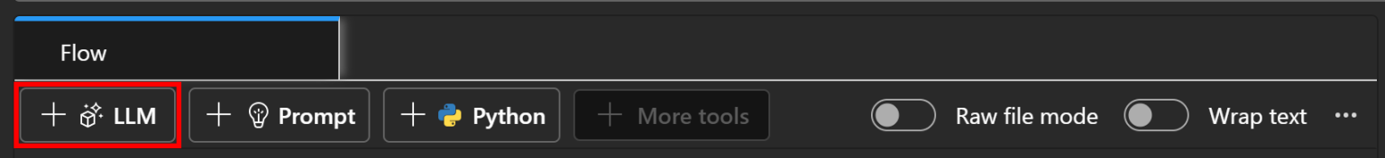 点击“LLM”选项