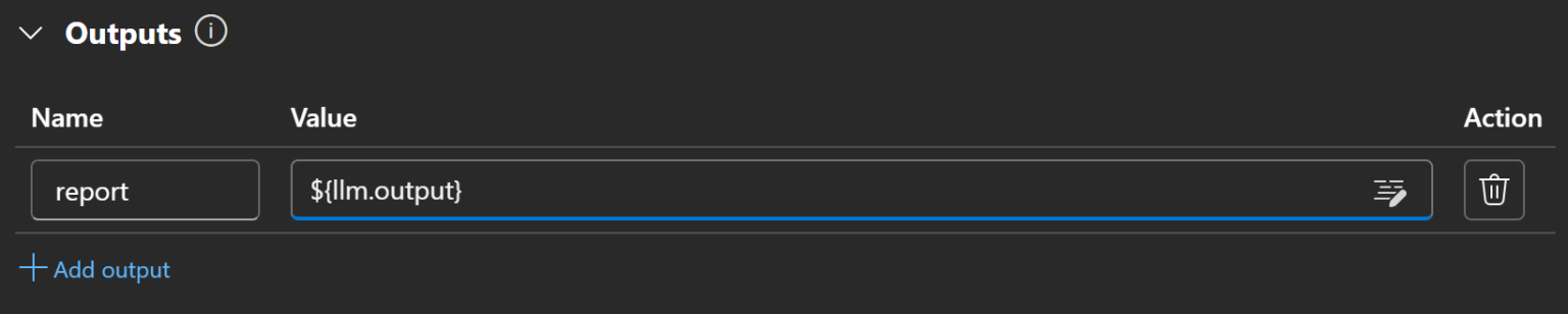 定义“report”输出