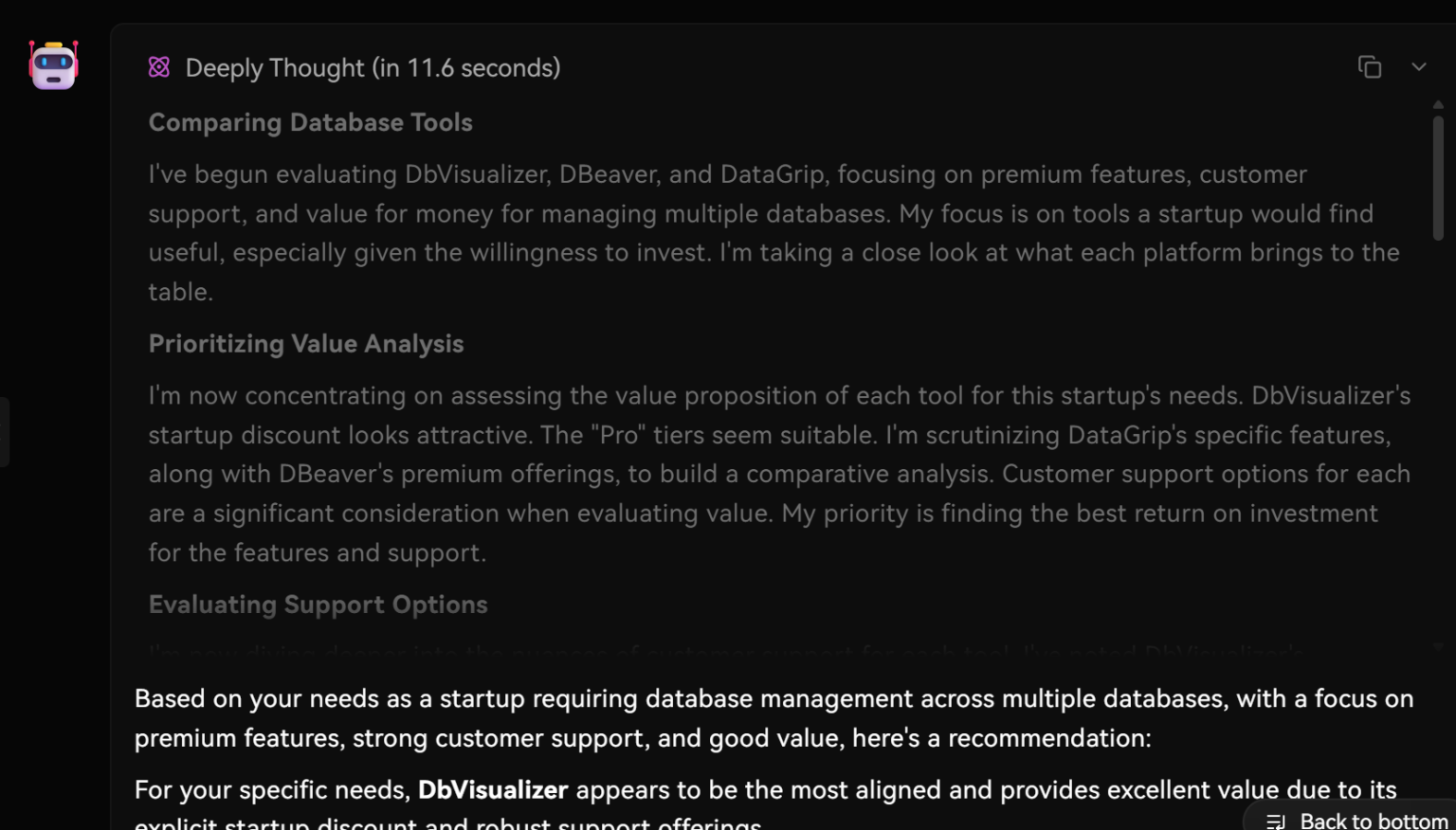 针对提示的执行计划