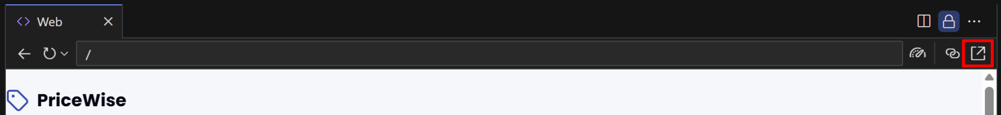 点击 “Open in New Window” 图标