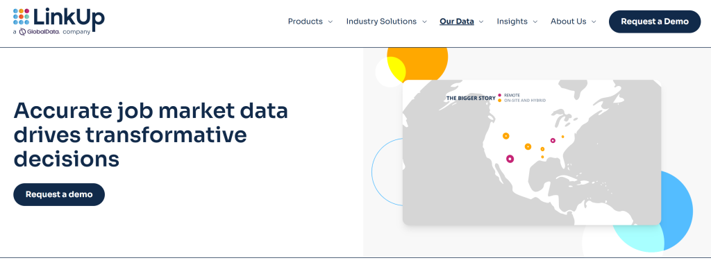 LinkUp 职场数据页面