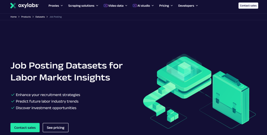 Oxylabs 的职位发布数据集