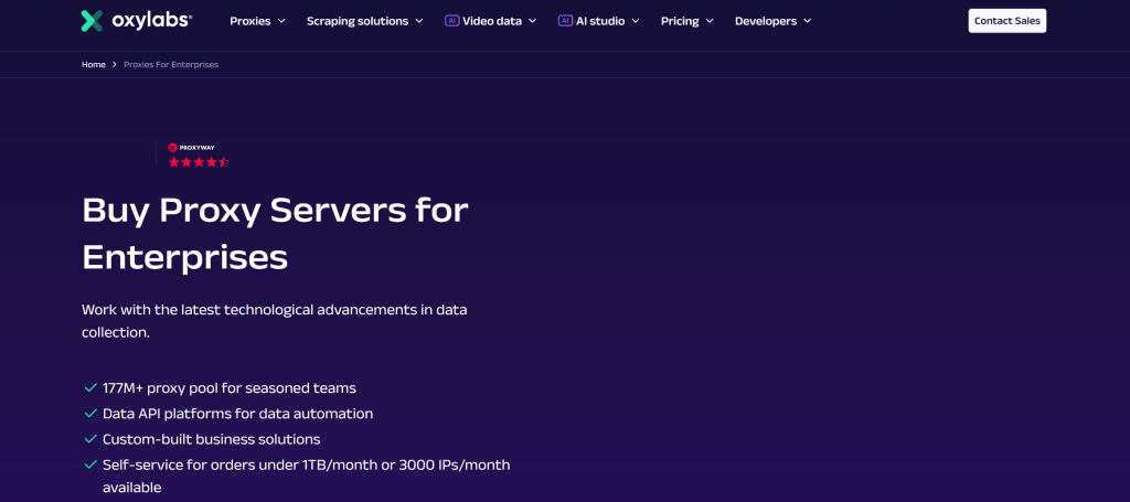 Oxylabs 的代理服务