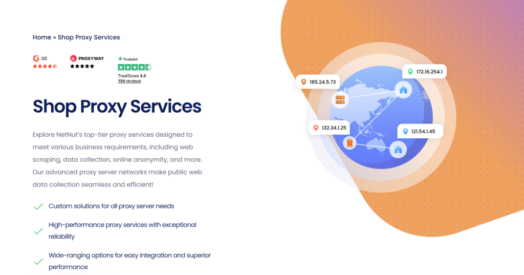 NetNut 的代理服务