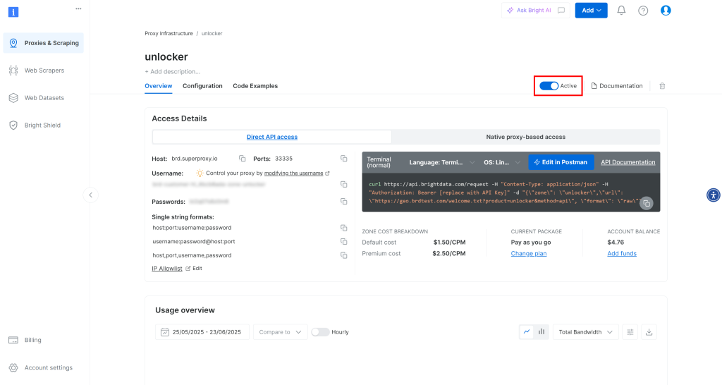 “unlocker” Web Unlocker API 区域页面