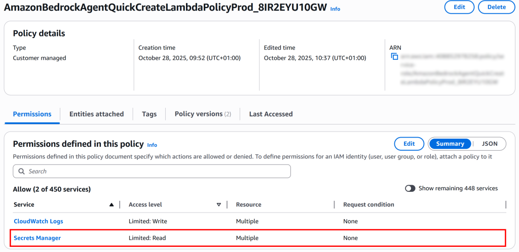 可以看到“Secrets Manager”权限