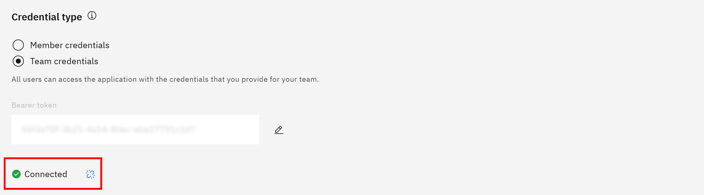 注意 “Connected” 提示