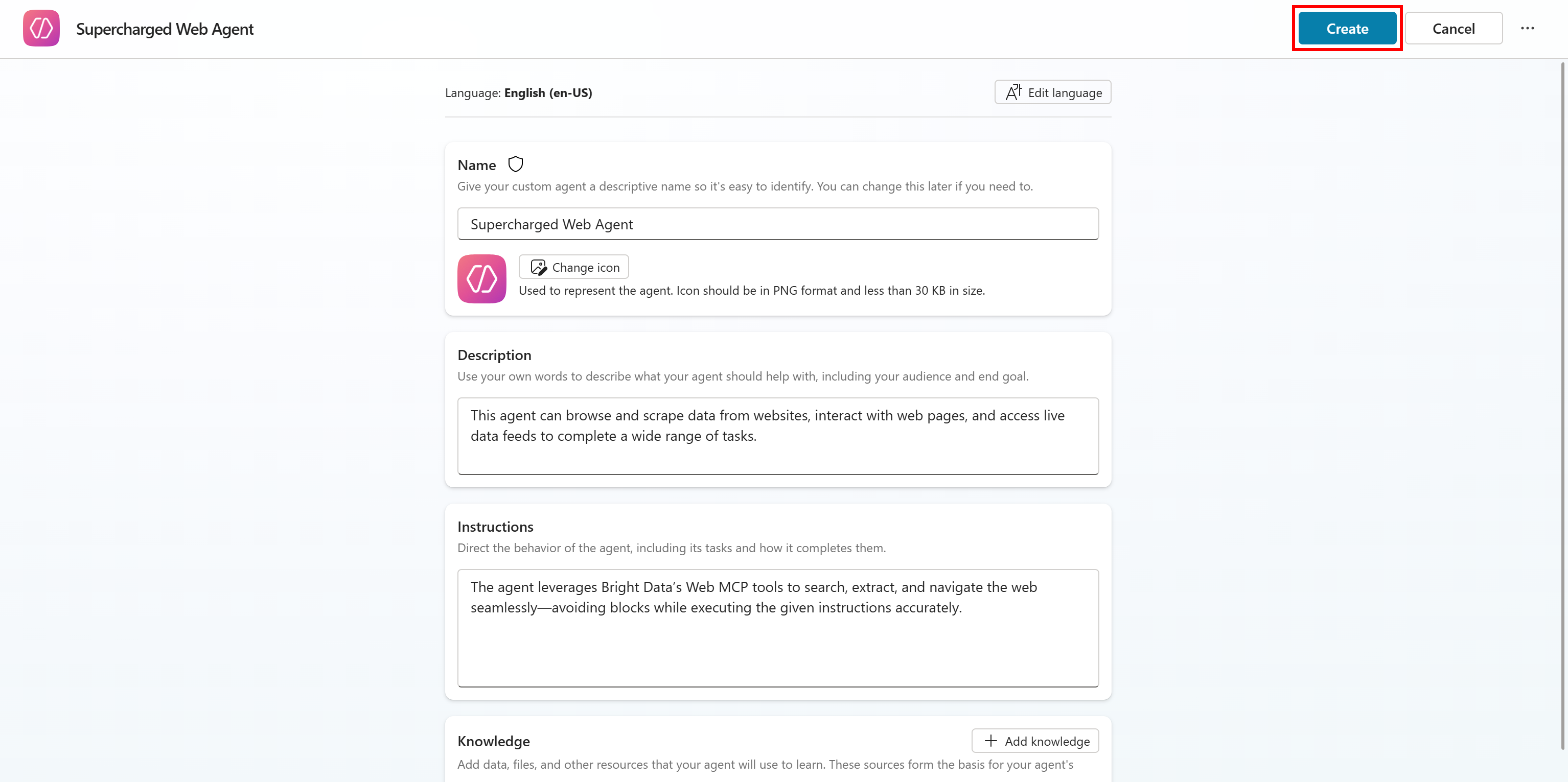 在 Copilot Studio 中添加新代理