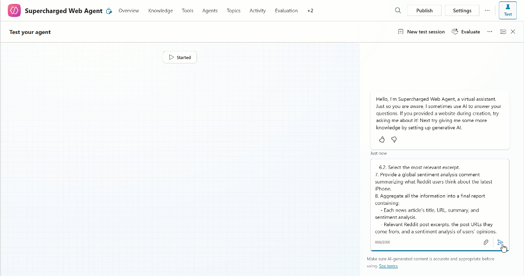 在 Copilot Studio 中运行 Prompt