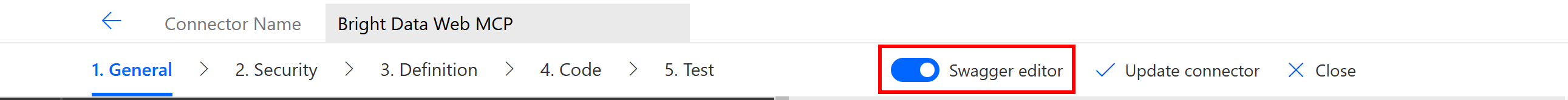 切换到 “Swagger editor”