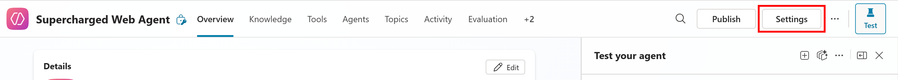 点击 “Settings” 按钮