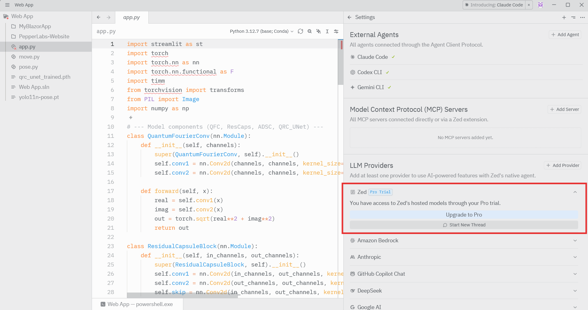 在 Zed 中配置 LLM 提供方