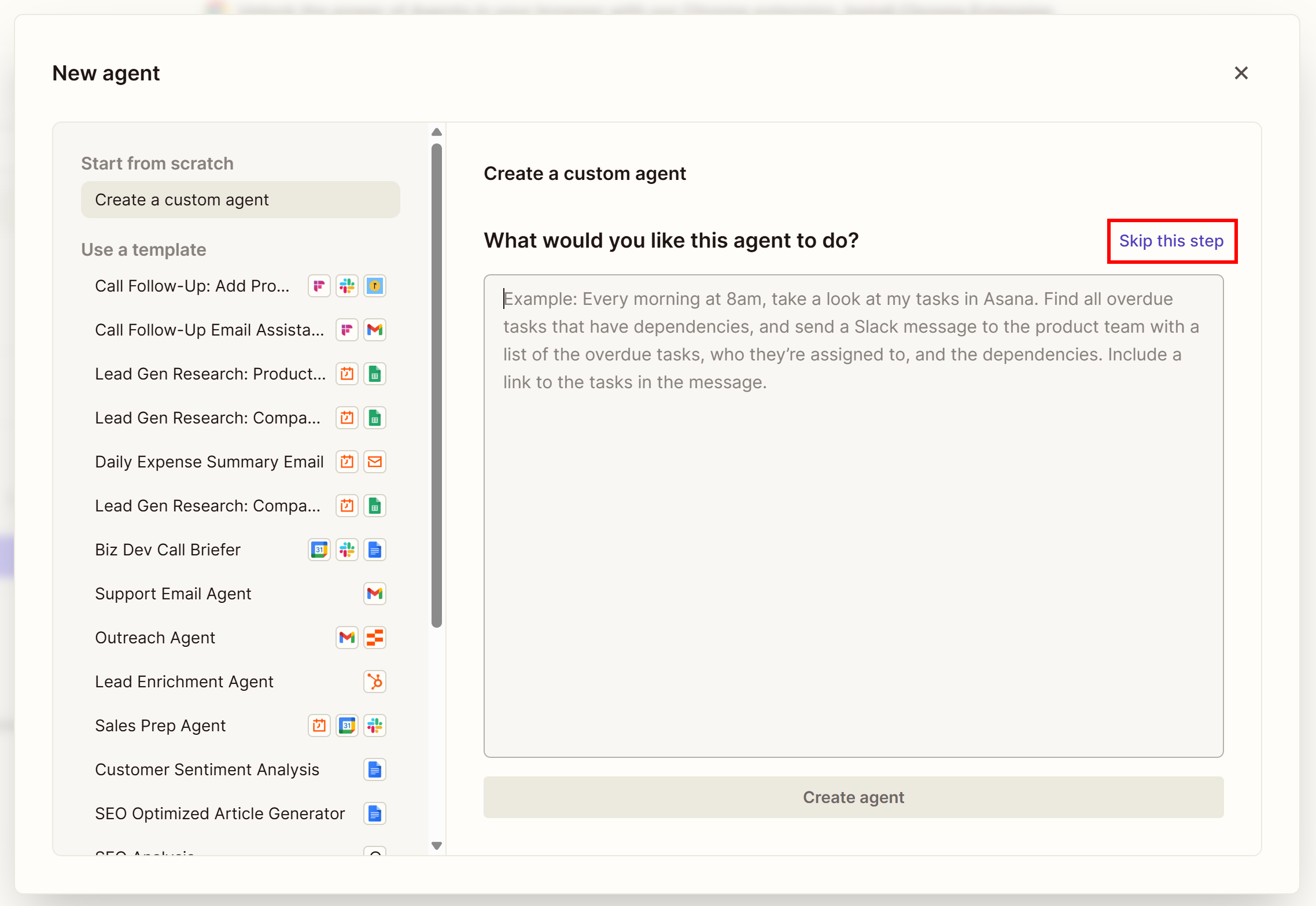 点击“Skip this step”按钮