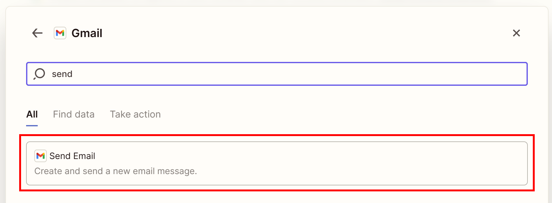 选择“Send Email”工具