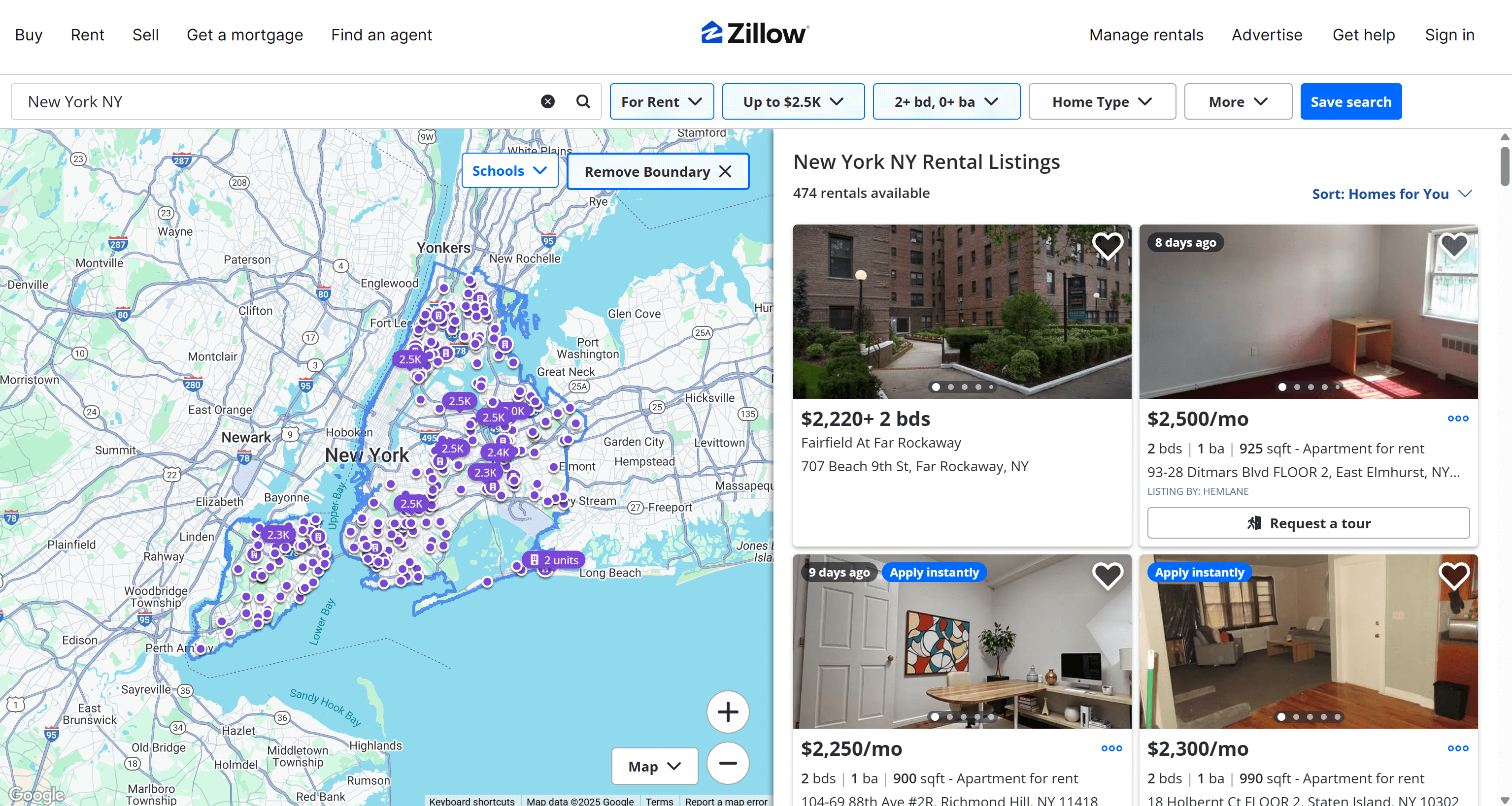 在 Zillow 上应用筛选条件
