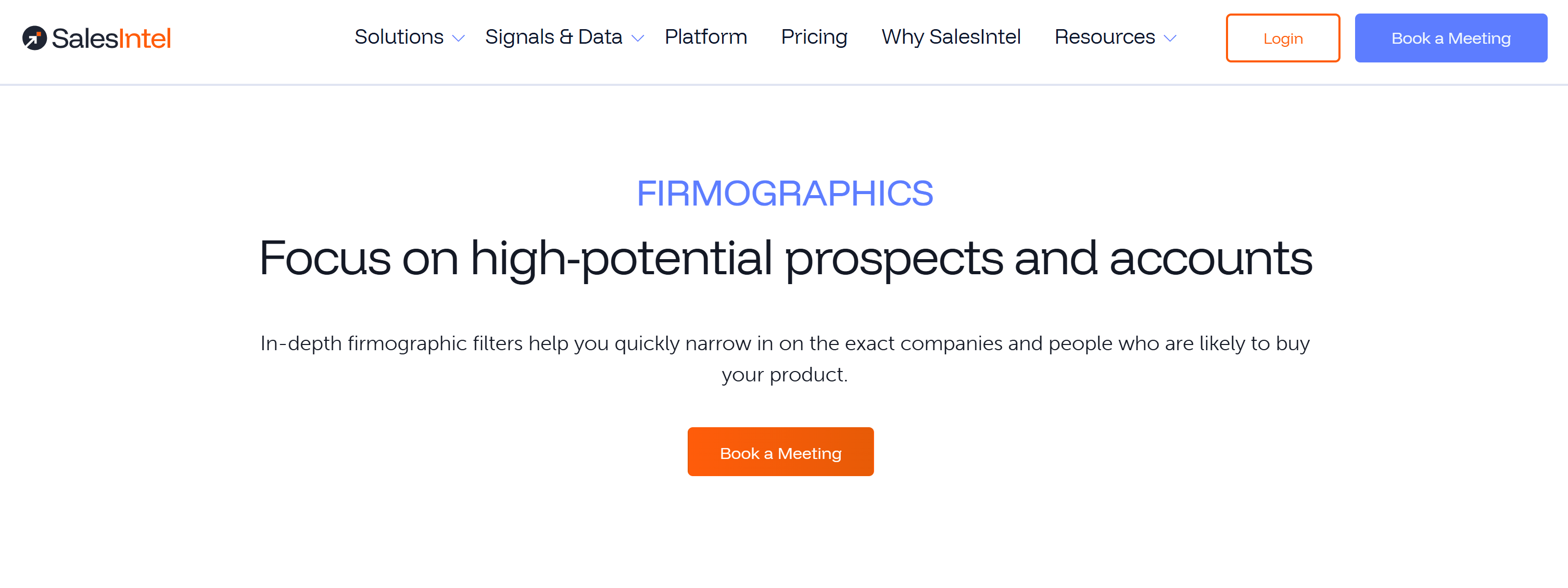 SalesIntel's firmographic data