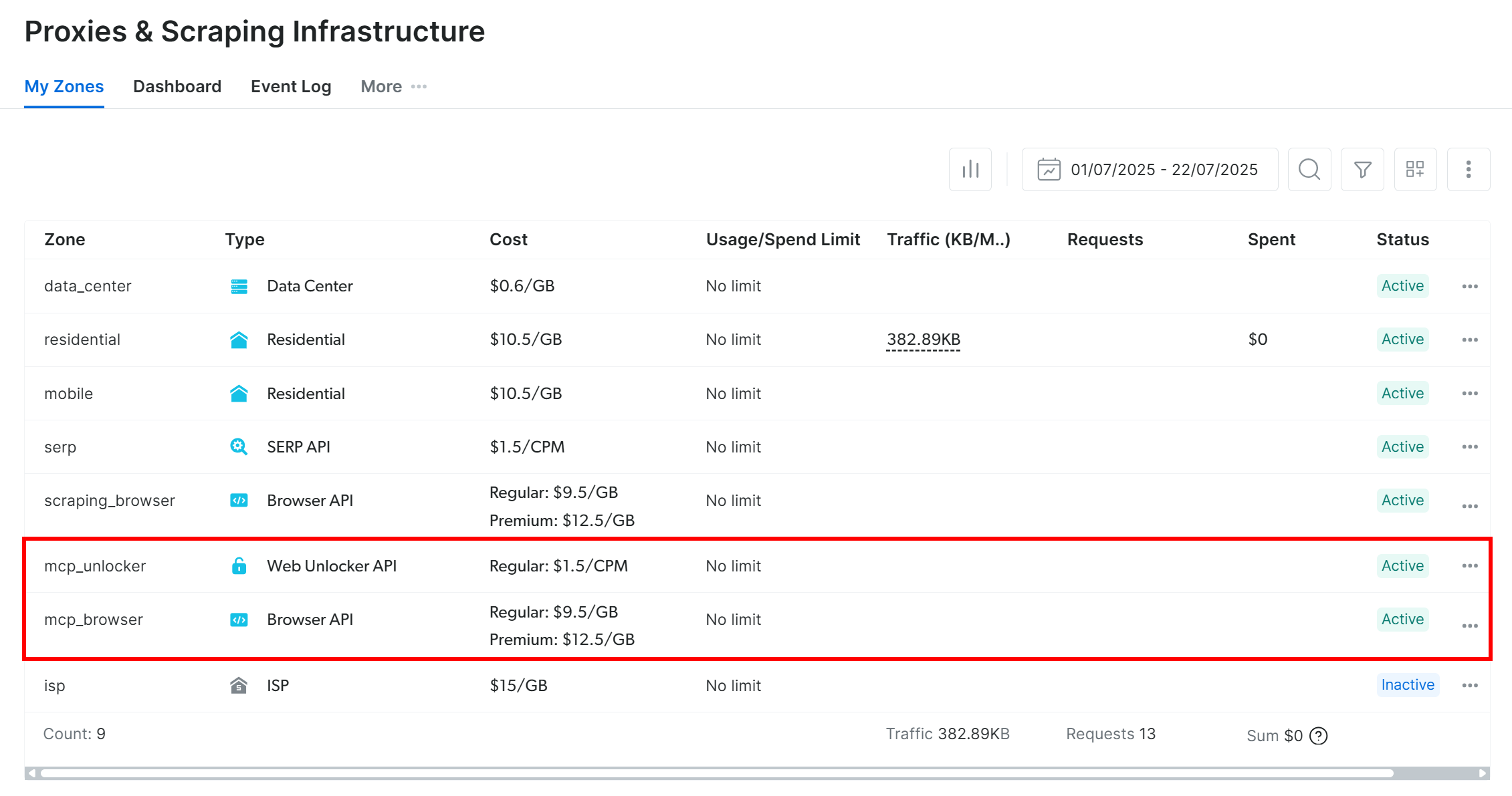 Web MCP 启动时创建的 mcp_unlocker 和 mcp_browser 区域