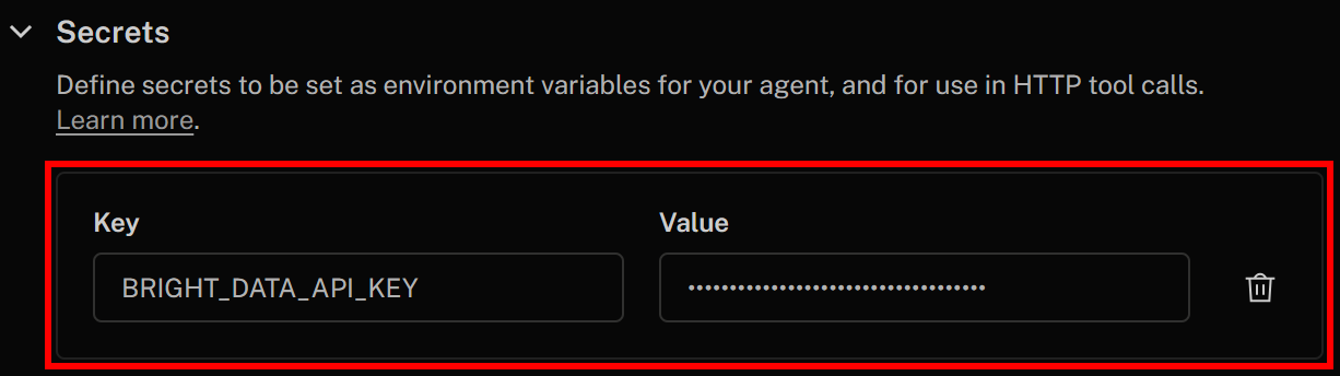 定义“BRIGHT_DATA_API_KEY”密钥