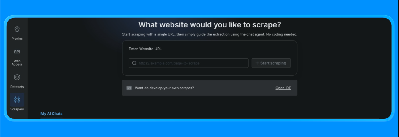 Scraper studio 控制台