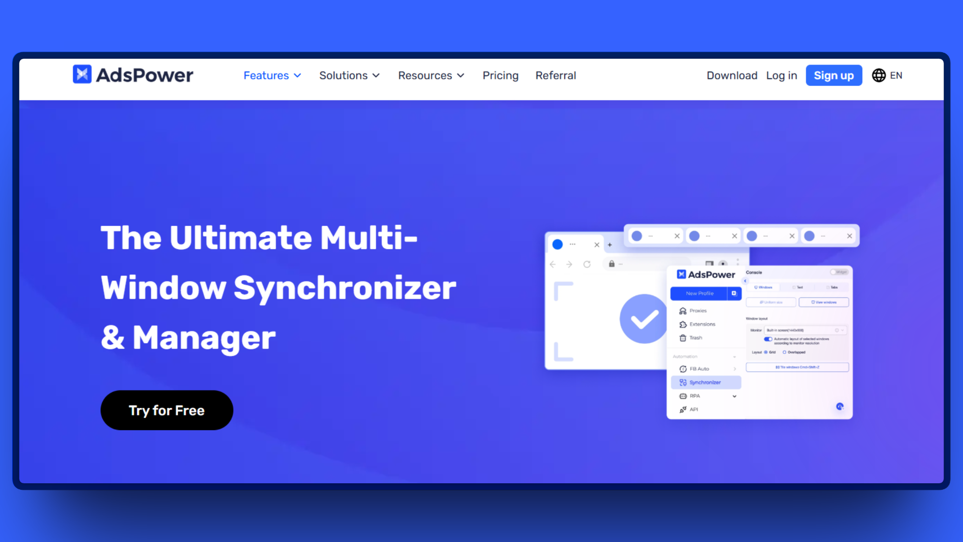 自动化功能页面
