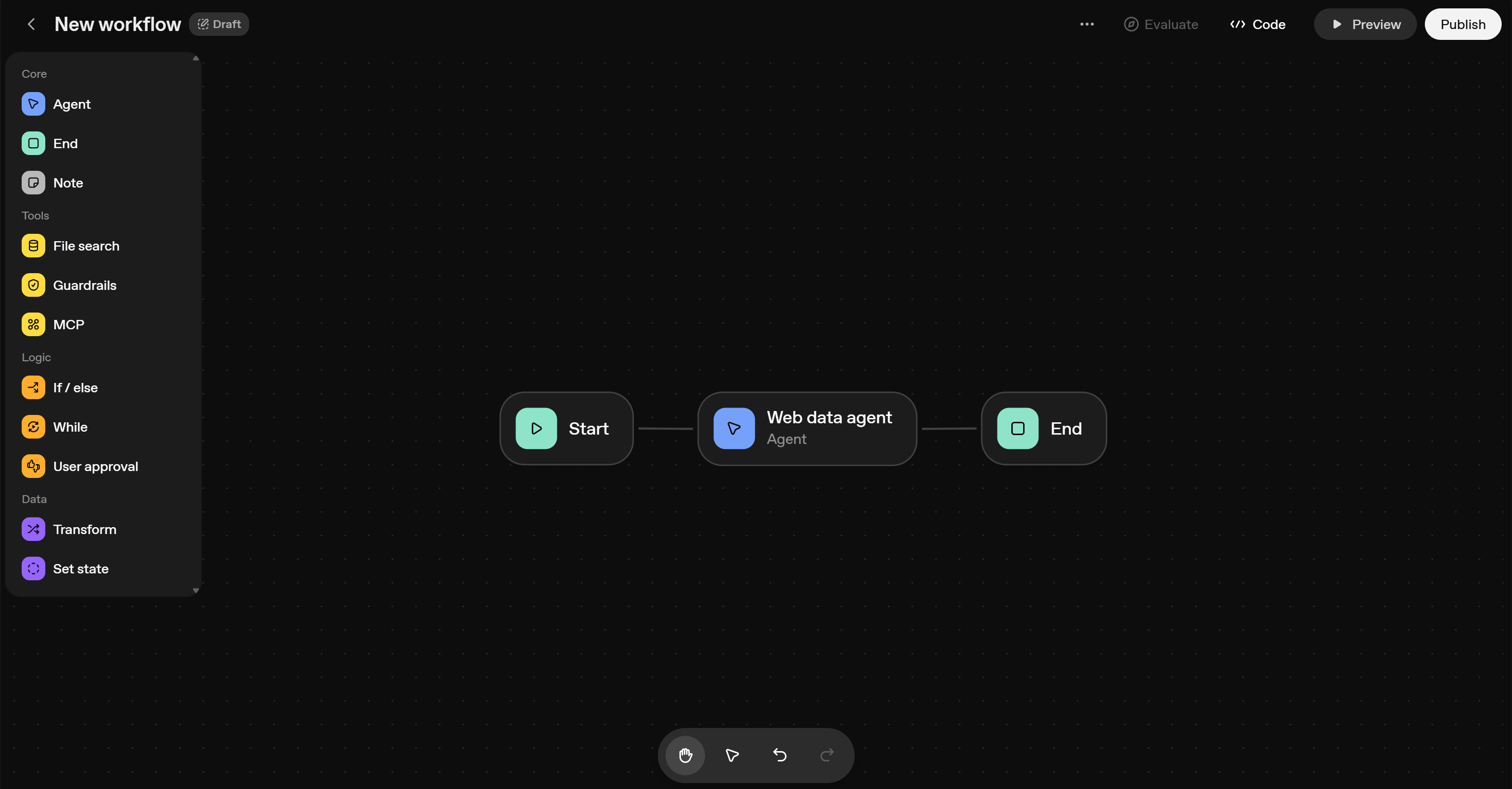 在 OpenAI Agent Builder 中的最终 AI 工作流