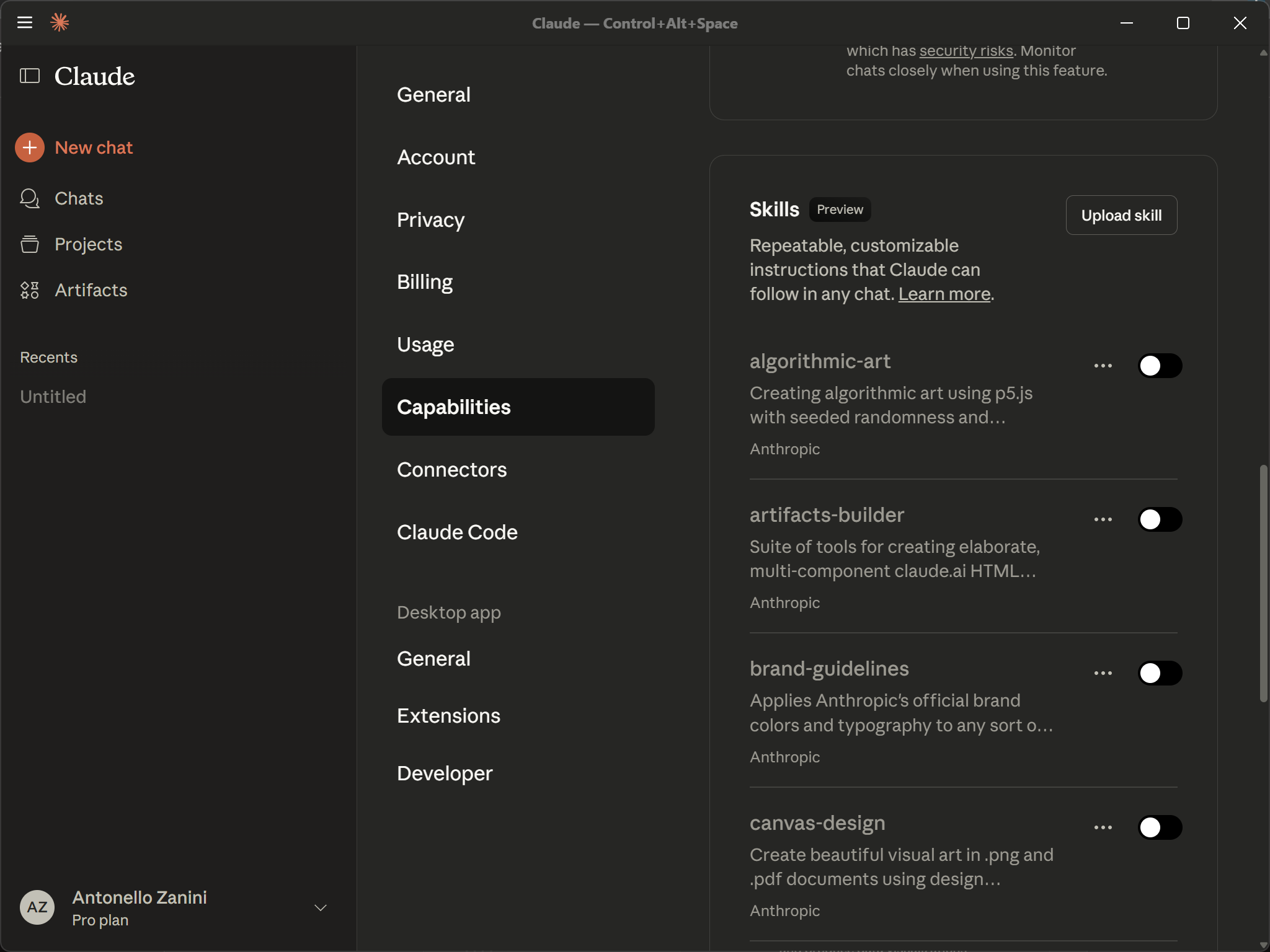 可用 Skills 说明