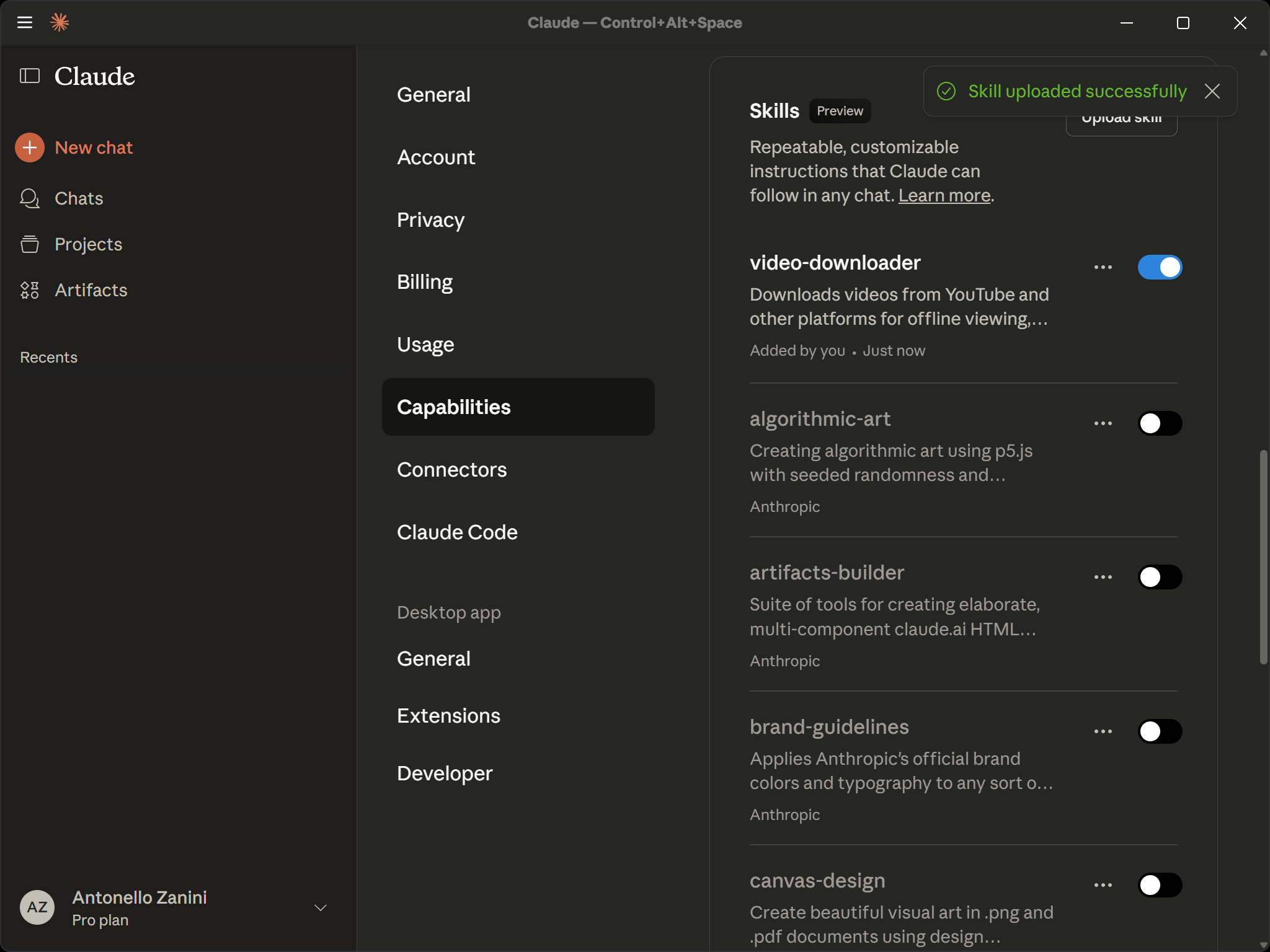 注意 “video-downloader” Skill