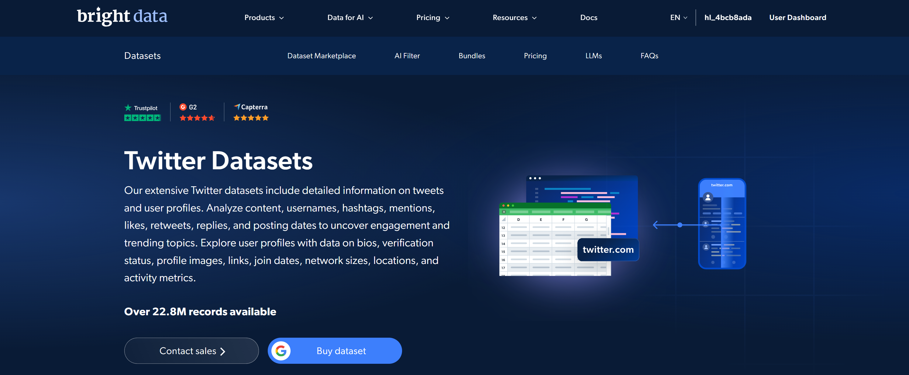 Bright Data 的 Twitter 数据集